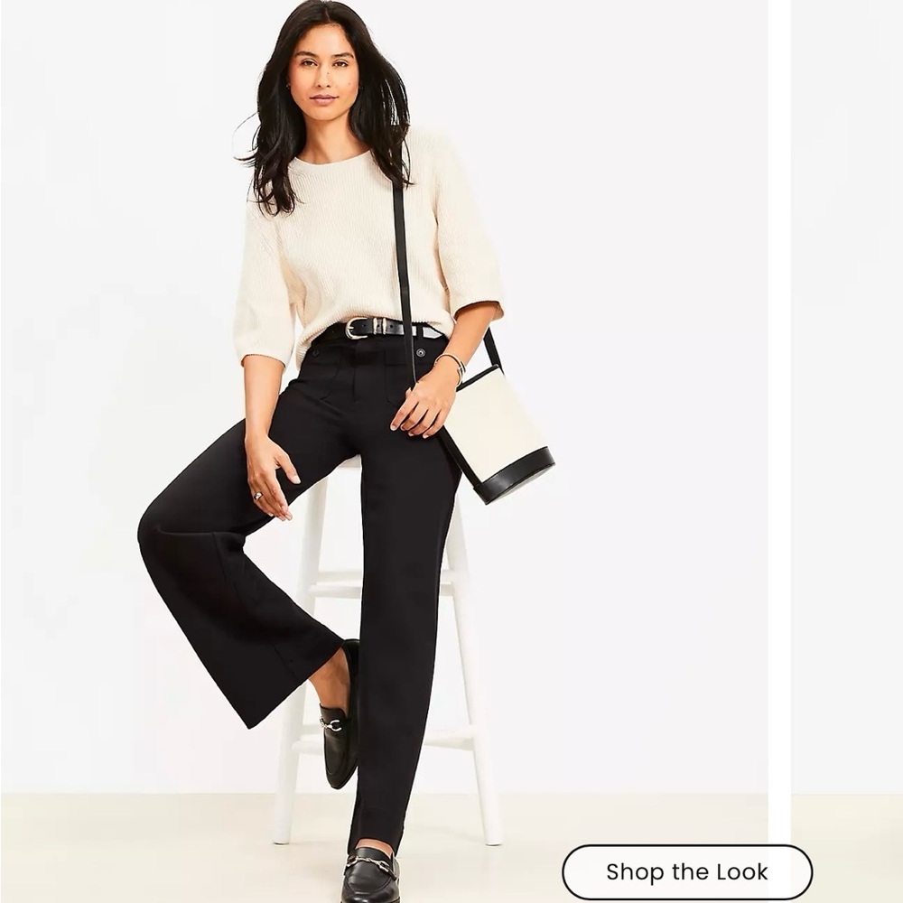 Loft Palmer Wide Leg Sailor Work Pants